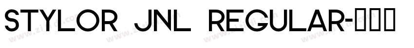 Stylor JNL Regular字体转换